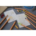 Stylo feutre point 88 pastel assortis stabilo - le lot de 10 stylos feutre