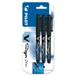 Stylo feutre v - sign pen pointe moyenne noir pilot - le lot de 3 feutres