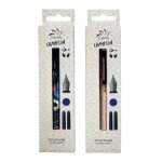 Stylo plume plume m champion - bleu + 2 cartouches - modle alatoire