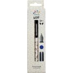 Stylo plume plume m kaso - bleu + 2 cartouches - le stylo plumes + 2 cartouches bleues