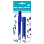 Stylo roller effaable bleu + 3 cartouches bleues carrefour - le roller + 3 cartouches