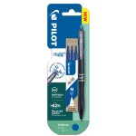 Stylo roller frixion ball plus one piece bleu + 3 recharges pilot - le stylo + 3 recharges