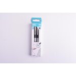 Stylo roller pointe fine noire 05mm x2 carrefour - le lot de 2 stylos