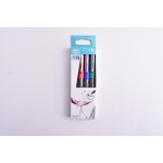 Stylo roller pointe ronde 07mm x4 carrefour - le lot de 4 stylos