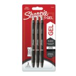 Stylo sharpie sgel roller pointe moyenne noir x3 sharpie - le lot de 3 stylos