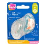 Sucettes physiologique silicone 18  36 mois tigex - le lot de 2 sucettes