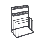 Support planches et couteaux tokyo touchterm lava noir metaltex - le support