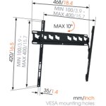 Support tv inclinable - vog - ma3010 - vogels