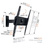 Support tv orientable - vog - ma3030 - vogels