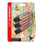 Surligneur boss original natural colors stabilo - le lot de 3 surligneurs Surligneur boss original natural colors stabilo - le lot de 3 surligneurs