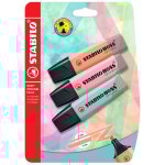 Surligneur original pastel stabilo - le lot de 3