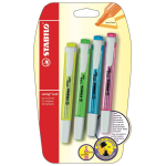 Surligneur swing cool 4 couleurs stabilo - le lot de 4