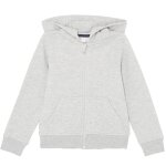 Sweat - shirt  capuche enfant gris chin 5 - 6 ans tex - le gilet  capuche