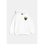 Sweat zipp fille blanc cass 3 - 4 ans minnie disney