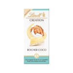 Tablette de chocolat blanc création rocher coco lindt - la tablette de 145g Tablette de chocolat blanc création rocher coco lindt - la tablette de 145g
