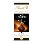 Tablette de chocolat noir excellence 3 graines lindt - la tablette de 100g