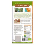 Tablette de chocolat au lait 56% cacao prou bio ethiquable - la tablette de 100g