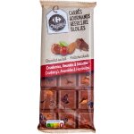 Tablette de chocolat lait amandes cranberries noisettes carrefour original - 170g