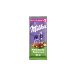 Tablette de chocolat lait noisettes entires milka - la tablette de 95g