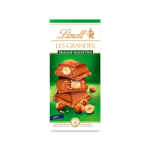 Tablette de chocolat lait les grandes pralin noisettes lindt - la tablette de 225g