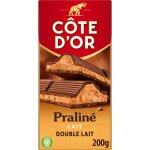 Tablette de chocolat lait pralin double lait cote d'or - la tablette de 200 g