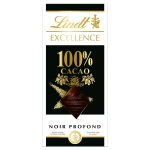 Tablette de chocolat noir excellence 100% cacao lindt - la tablette de 50g Tablette de chocolat noir excellence 100% cacao lindt - la tablette de 50g
