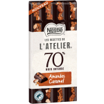 Tablette de chocolat noir 70% amandes caramel nestle - la tablette de 150g Tablette de chocolat noir 70% amandes caramel nestle - la tablette de 150g