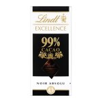Tablette de chocolat noir excellence 99% lindt - la tablette de 50g