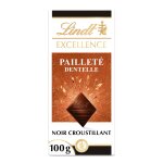 Tablette de chocolat noir excellence crpe dentelle lindt - la tablette de 100g