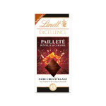 Tablette de chocolat noir excellence dentelle caramel lindt - la tablette de 100g