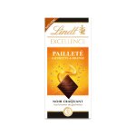 Tablette de chocolat noir excellence gaufrette orange lindt - la tablette de 100g