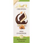Tablette de chocolat noir cration pte d'amande lindt - la tablette de 120g