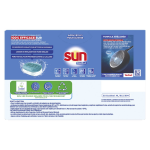 Tablettes lave - vaisselle tout en 1 citron sun - la boite de 24 capsules