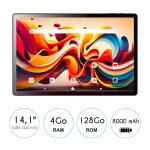 Tablette tactile tab xl 14 14, 1'' 128 go wi - fi gris bk logicom