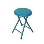 Tabouret pliant 30x30x45 cm - bleu carrefour home - le tabouret