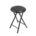 Tabouret pliant 30x30x45 cm - noir carrefour home - le tabouret