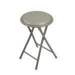 Tabouret pliant 30x30x45 cm - taupe carrefour home - le tabouret