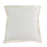 Taie d'oreiller blanc 100% coton 65x65 cm tex home - la taie d'oreiller