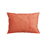 Taie d'oreiller corail fonc 100% coton 50x70 cm uni satin tex home - la taie d'oreiller