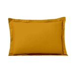 Taie d'oreiller jaune fonc� 100% coton 50x70 cm tex home - la taie d'oreiller