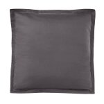 Taie d'oreiller noir 100% coton 65x65 cm uni coton tex home - la taie d'oreiller Taie d'oreiller noir 100% coton 65x65 cm uni coton tex home - la taie d'oreiller