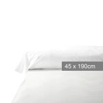 Taie de traversin blanc 100% coton 45x190 cm tex home - la taie de traversin