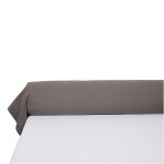 Taie de traversin gris 100% coton 45x190 cm tex home - la taie de traversin