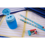 Taille crayon bleu droitier stabilo - le taille crayon