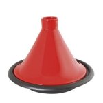Tajine rouge fonte 31cm crealys - la tajine et son couvercle en grs