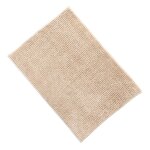 Tapis de bain chenille beige 50x70 cm - le tapis de bain Tapis de bain chenille beige 50x70 cm - le tapis de bain