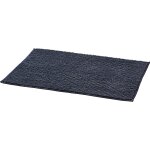Tapis de bain chenille gris fonc� 50x70 cm tex home - le tapis de bain