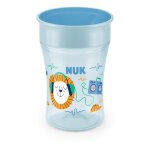 Tasse d'apprentissage bleu silicone 360 ds 8 mois nuk - la tasse