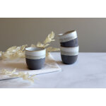 Tasse expresso marron en grs 11cl novastyl - la tasse