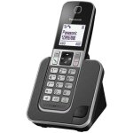 Téléphone fixe sans fil - tgd310frg solo - noir panasonic - le téléphone fixe Téléphone fixe sans fil - tgd310frg solo - noir panasonic - le téléphone fixe